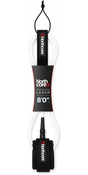 2026 Northcore 8FT Surfboard Leash NOCO56A - White